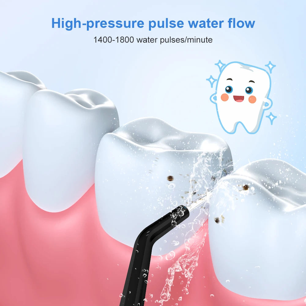 Portable Waterproof Oral Irrigator - Rechargeable Water Flosser