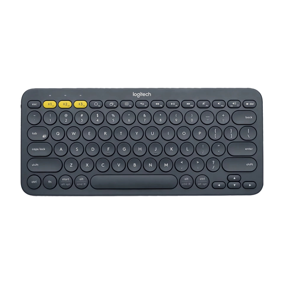 Wireless Bluetooth Keyboard for Tablets, Laptops, and Desktops - Compact Multi-Device Keyboard