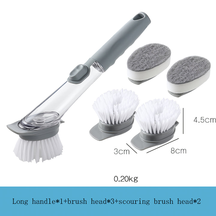 Automatic Soap Dispensing Dishwashing Brush with Holder