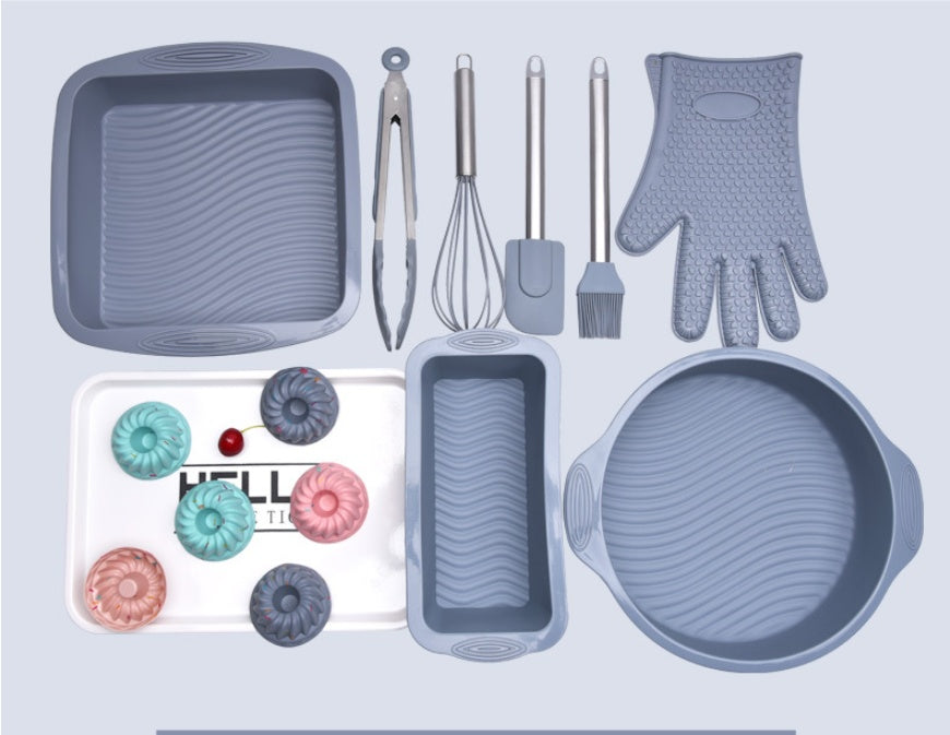 Easy To Clean High Temperature Resistant Silicone Cake Tool Baking Set