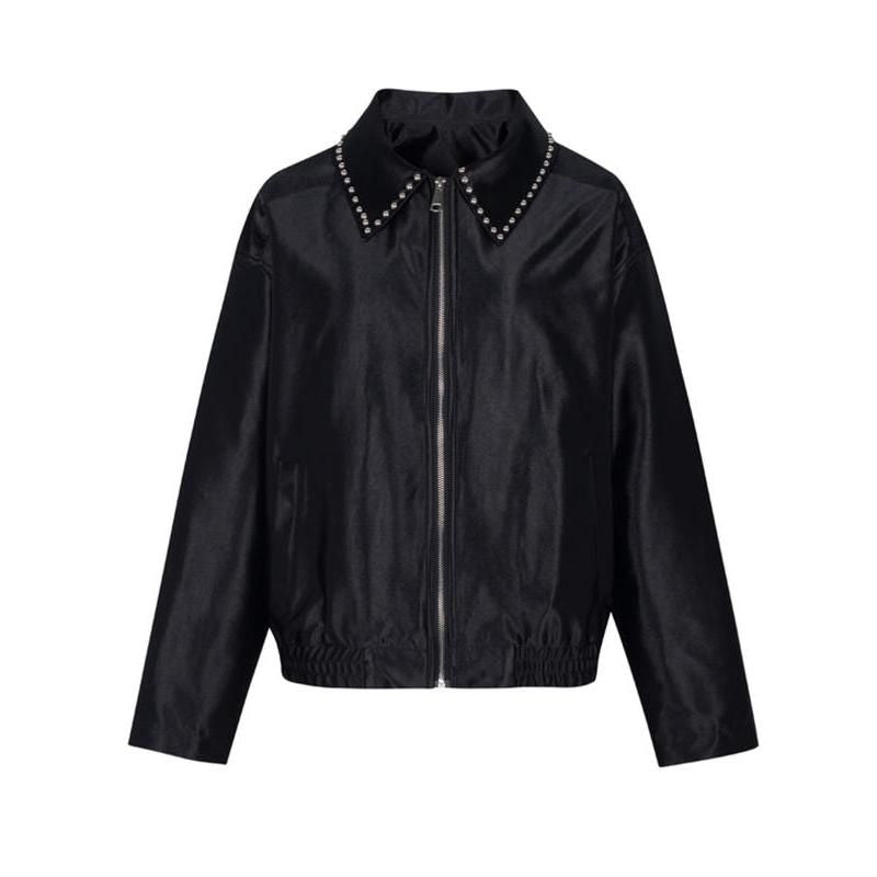 Chic High Street Rivet Jacket for Women