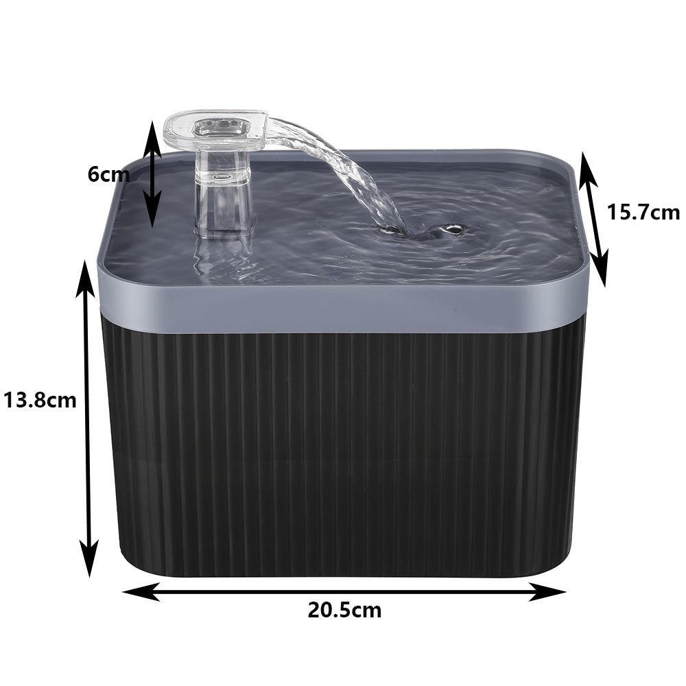 2.5L Automatic Cat Water Fountain with USB Silent Pump and Circulating Filter