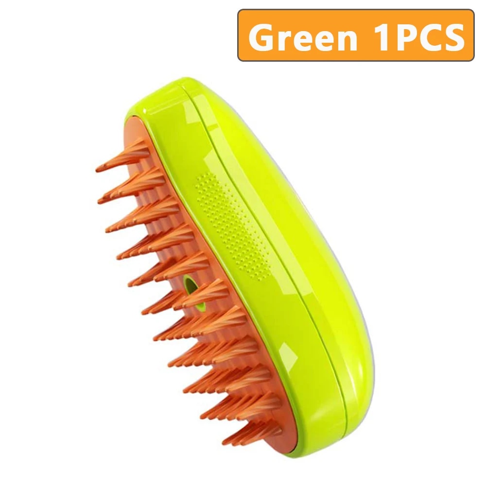 3-in-1 Pet Grooming Comb: Electric Spray Massage and Hair Removal for Cats & Dogs - USB Charging