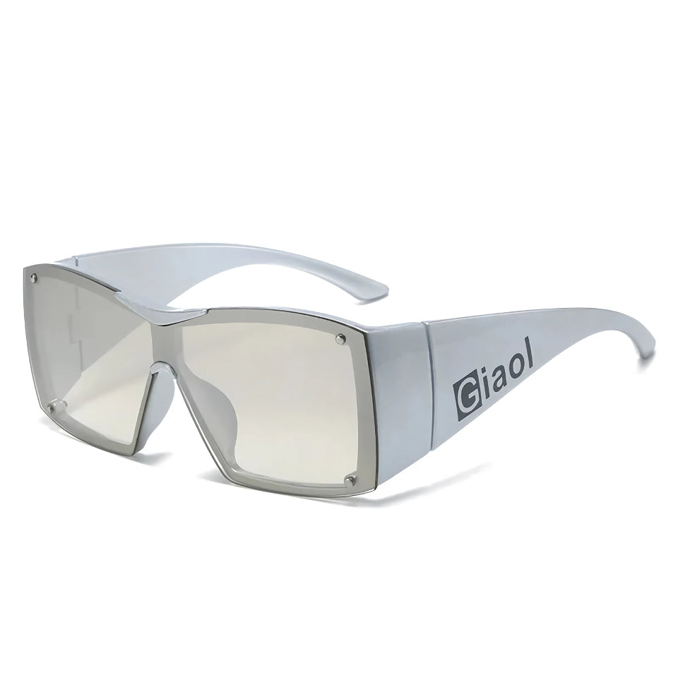 Oversized Square Sunglasses with UV400 Lenses