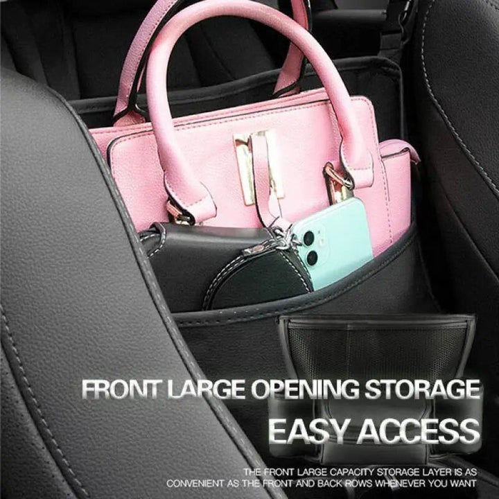 Car Front Seat Large Capacity PU Organizer & Storage Bag