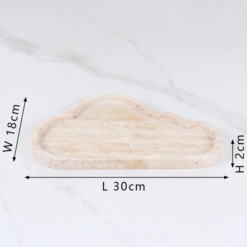 Cloud Shap Natural Marble Vanity Tray