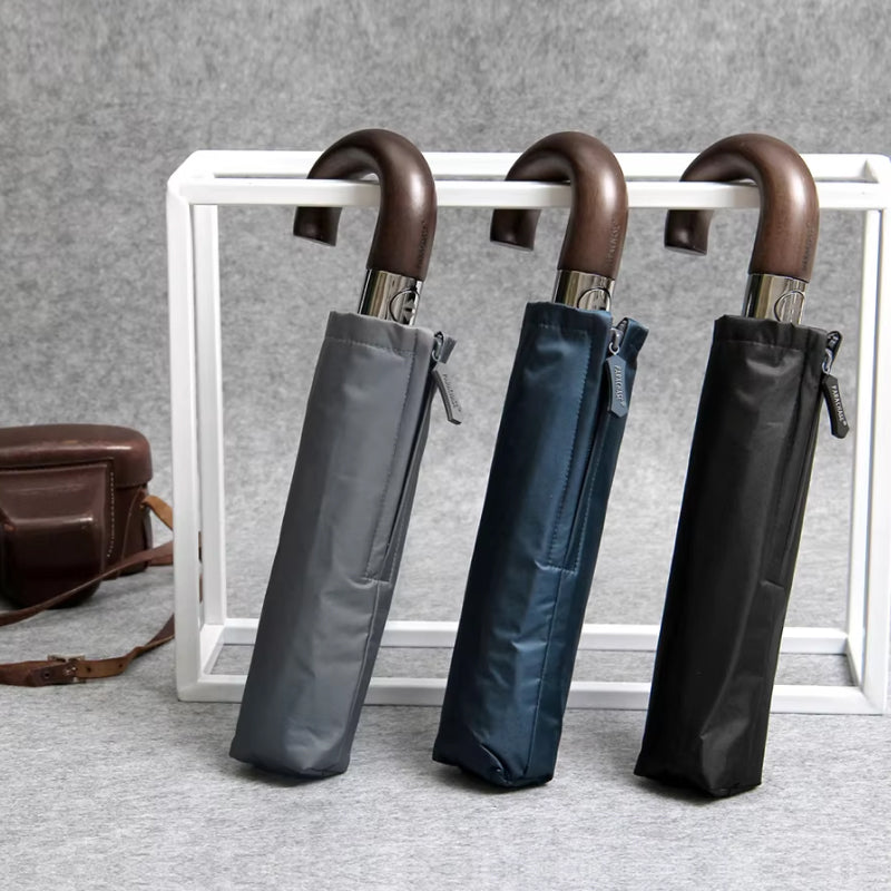 Luxury Automatic Wooden Handle Umbrella