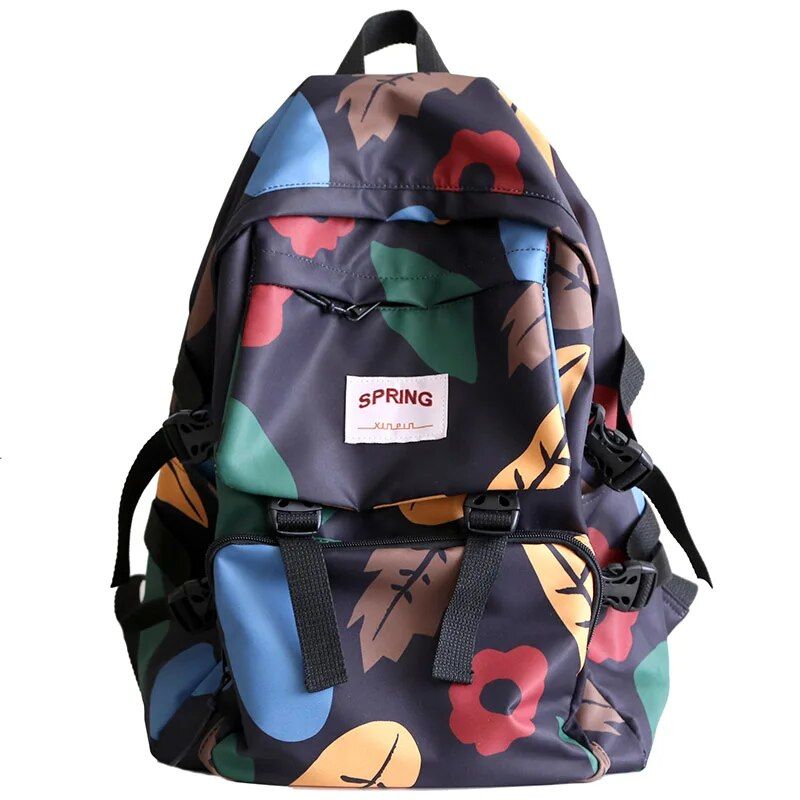 Stylish Geometric Waterproof Backpack for Women