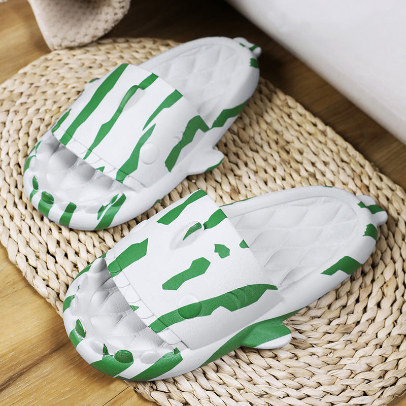 Home Slippers Cute Shark Couple Casual Large