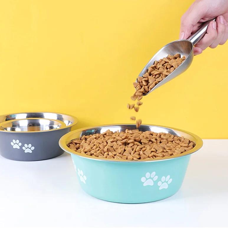 Non-slip Stainless Steel Dog Bowls for Small, Medium, and Large Pets