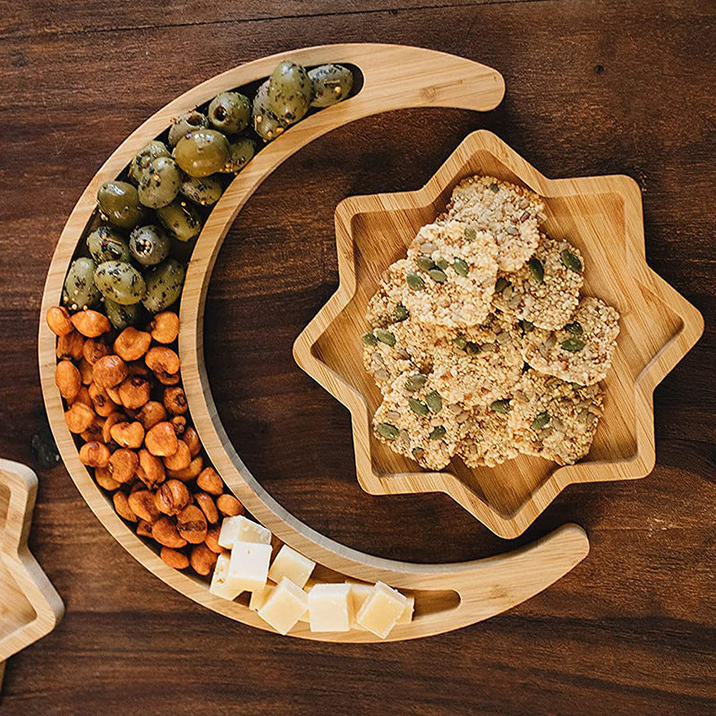 Wooden Tray Creative Xingyue Dried Fruit Snack Plate