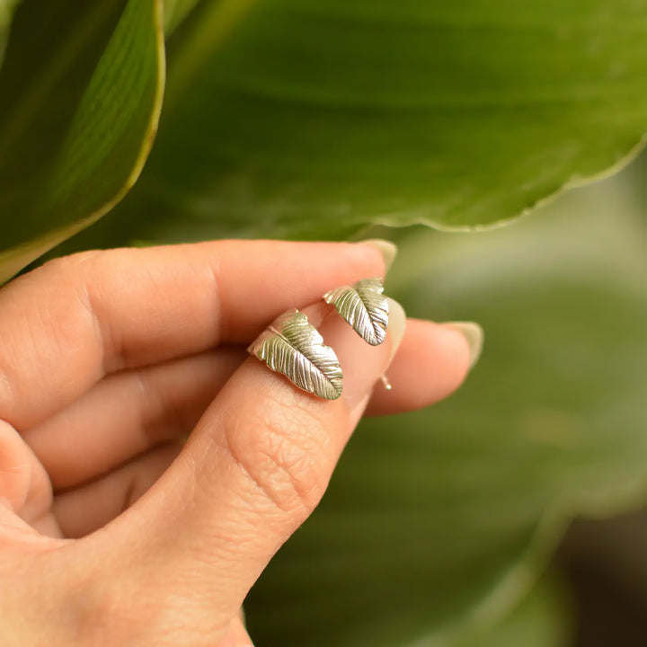 Vintage Plant Drop Earrings