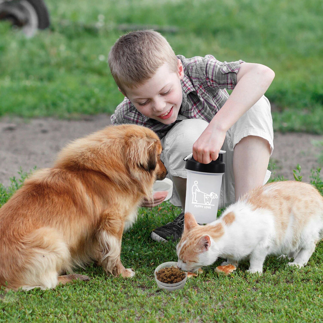 Portable 2-in-1 Dog Water Bottle & Bowl