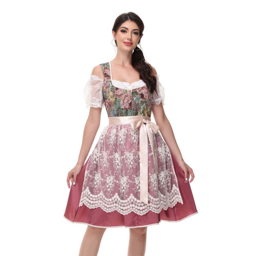 Munich Beer Lace Maid Performance Skirt Suit