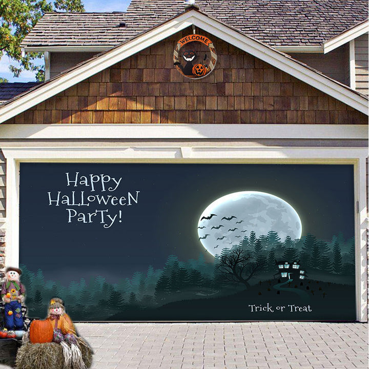 Halloween Party Decorative Hanging Cloth Garage Door Background Fabric