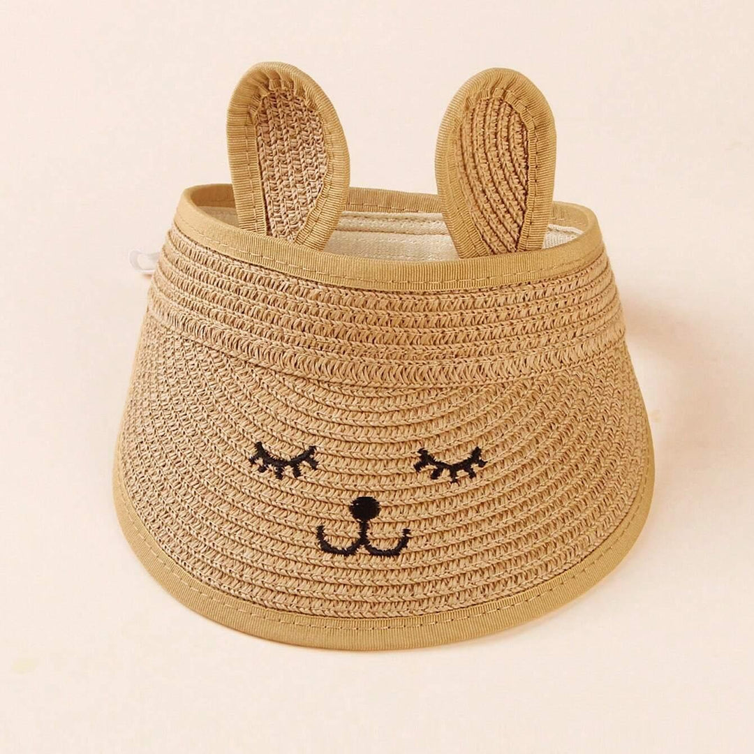 Cute Rabbit Straw Cap Hat for Kids