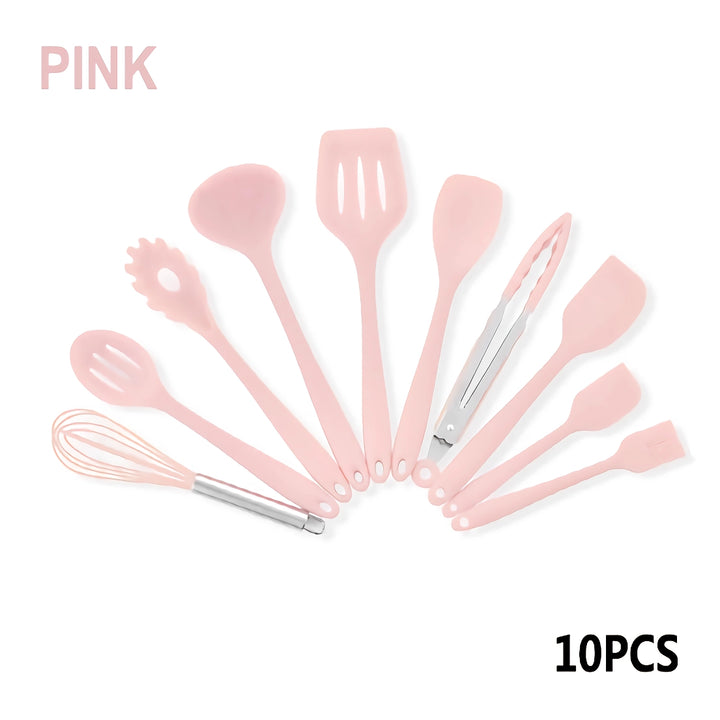 Silicone Non-Stick Kitchen Utensils Set