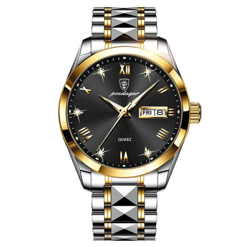 Waterproof Luminous Double Calendar Men's Watch