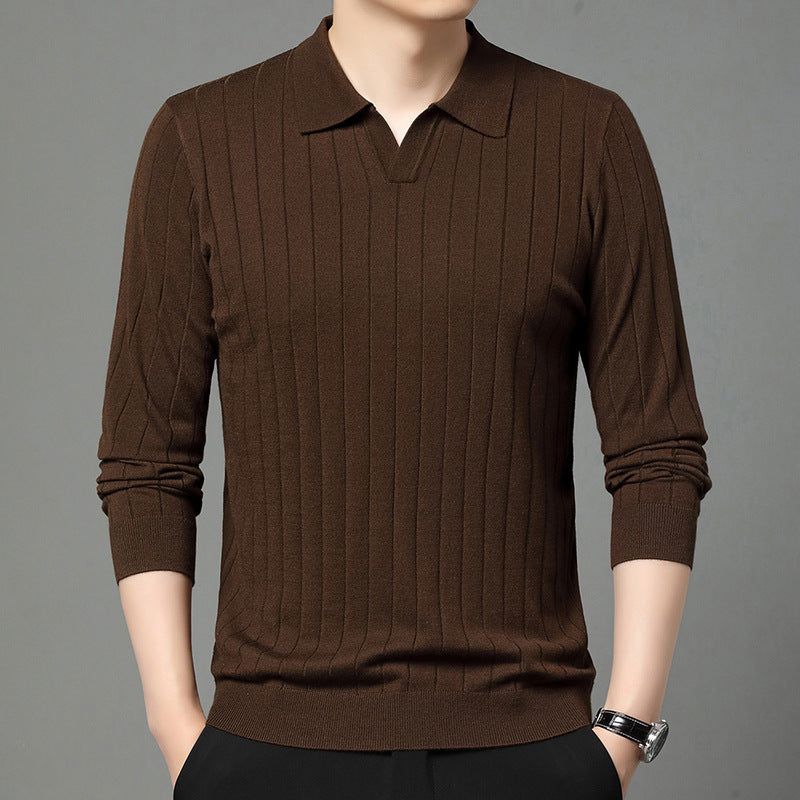 Autumn All-matching Pullover Bottoming Sweater For Men