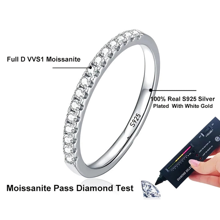 Elegant Moissanite Eternity Band