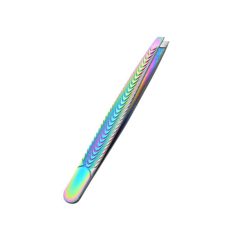 Rainbow Stainless Steel Precision Eyebrow Tweezers