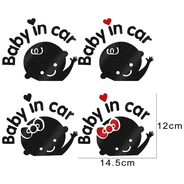 Baby on Board Cartoon Car Sticker