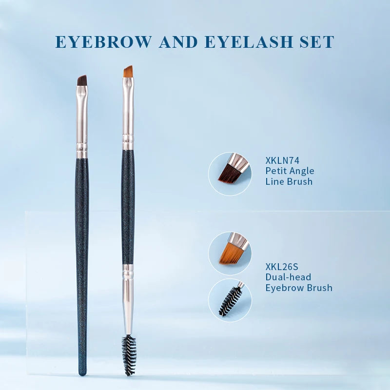 2PCS Eyebrow Makeup Brush Set