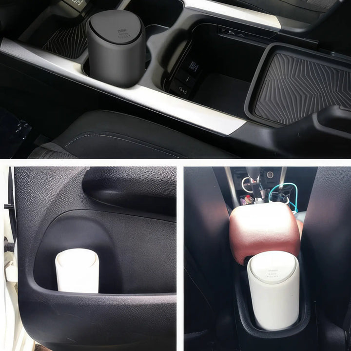 Compact Silicone Car Trash Can - Easy, Stylish Auto Organizer