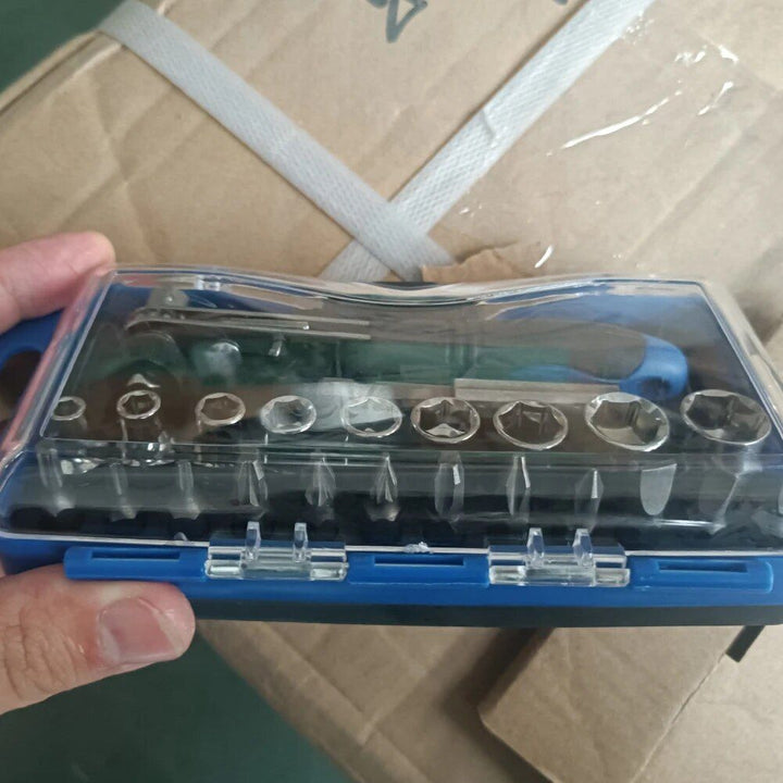 23-Piece Ratchet Wrench and Screwdriver Set