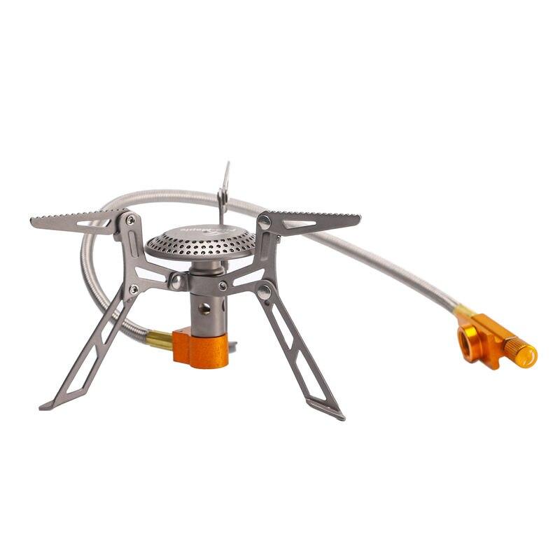 Ultralight Titanium Gas Stove for Outdoor Camping and Hiking