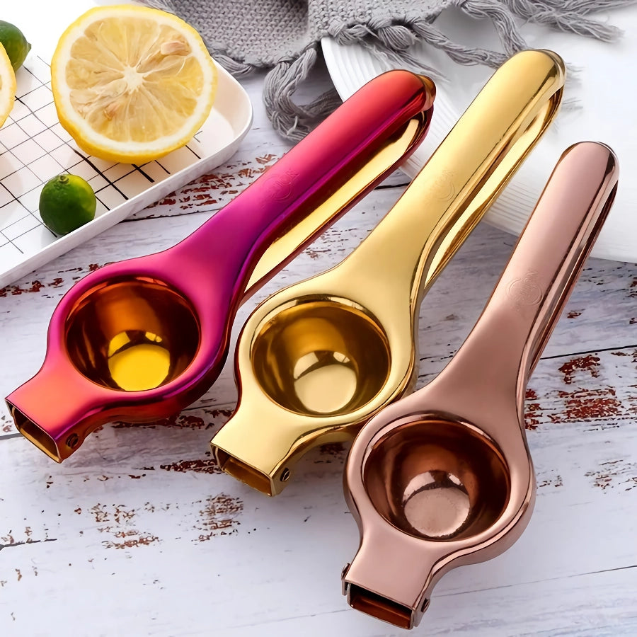 Stainless Steel Golden Lemon Squeezer