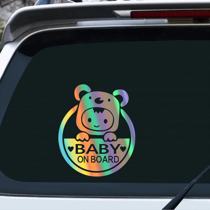 Reflective Baby on Board Car Decal