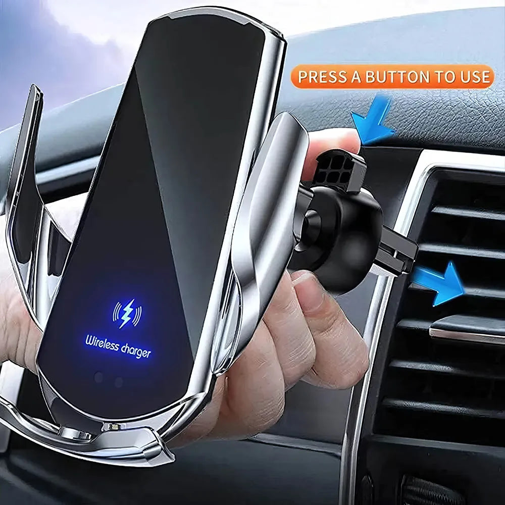 15W Fast Charging Auto-Clamping Wireless Car Charger