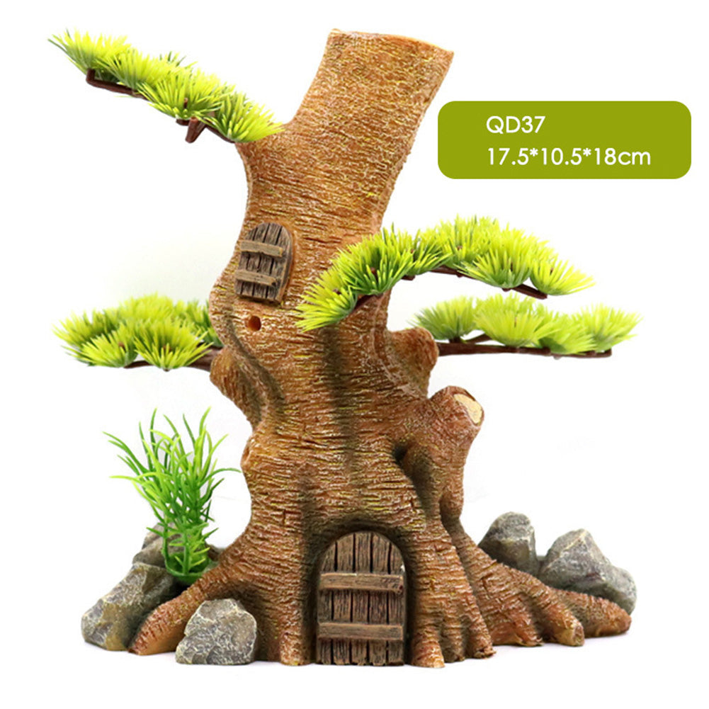 Realistic Tree Trunk Aquarium Ornament