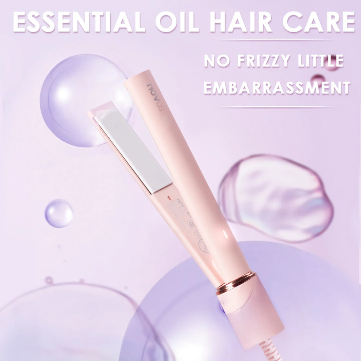 2-in-1 Mini Ceramic Hair Straightener & Curling Iron