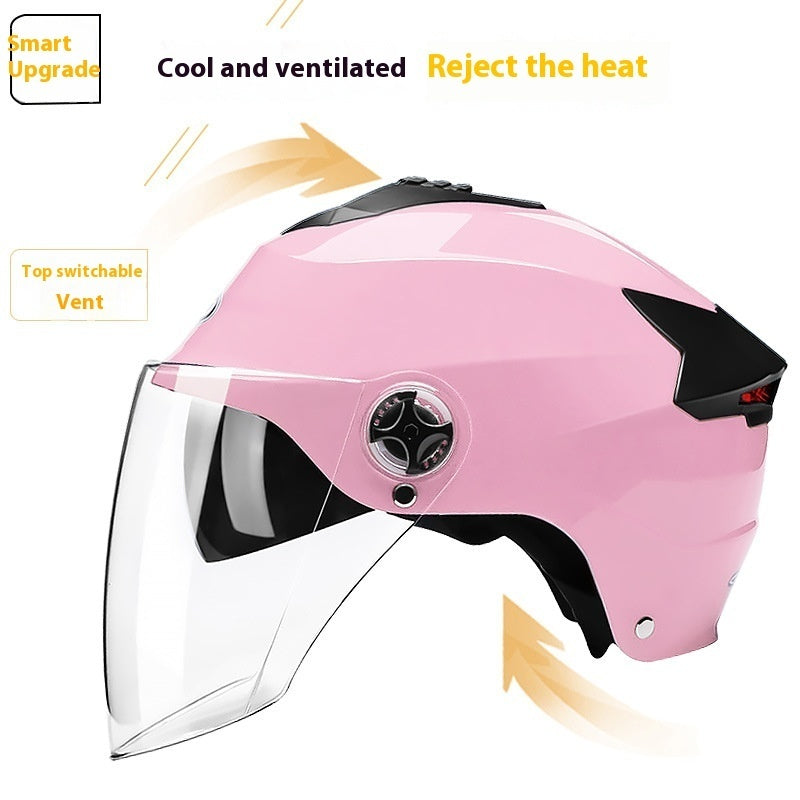 Electric Bicycle Helmet Men's And Women's Four Seasons Universal Battery Car Helmet