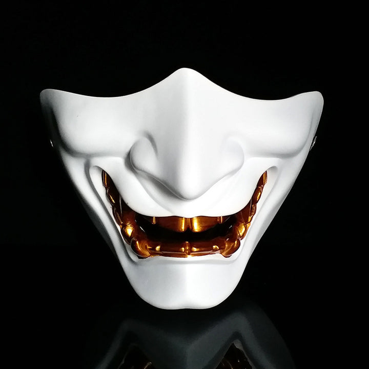 Halloween Prajna Mask Half Face Resin Horror Tactics