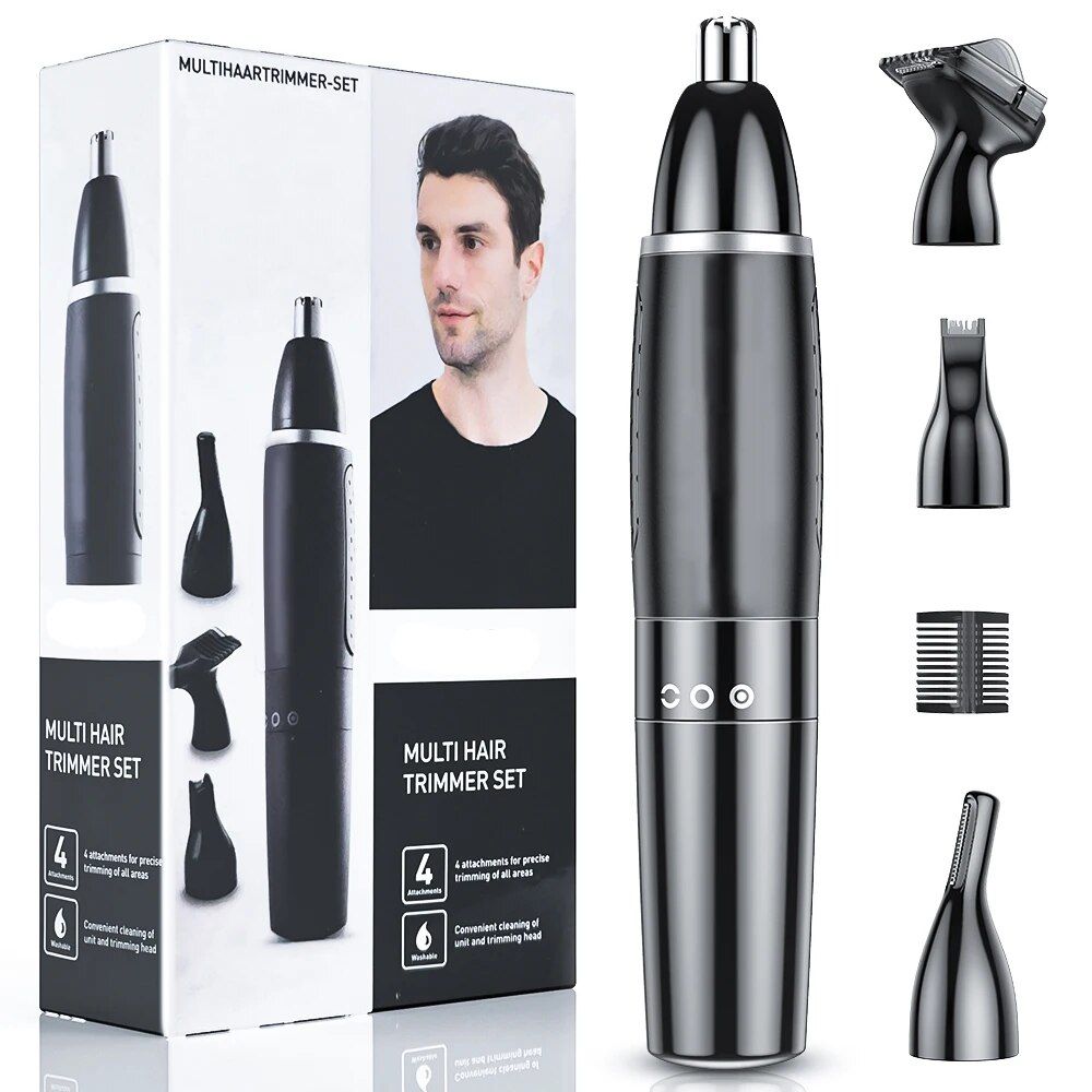4-IN-1 Electric Nose & Ear Hair Trimmer for Men