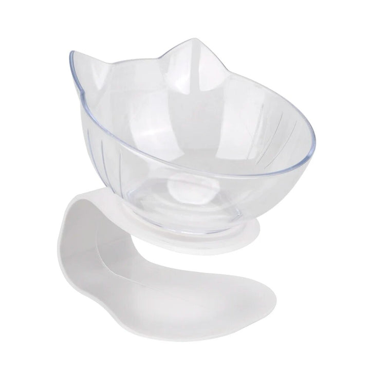 Ergonomic Double Bowls Pet Feeder with Raised Stand for Cats and Dogs