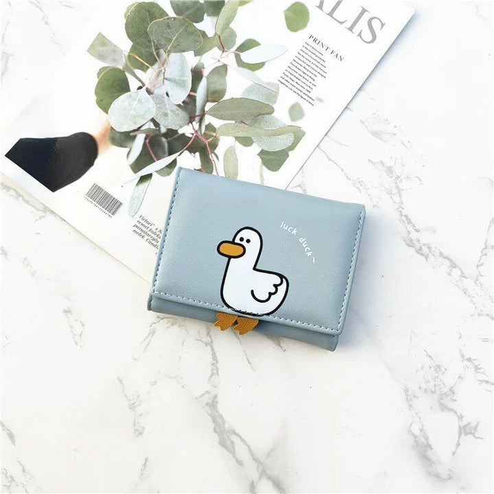 Charming Duck-Themed Mini Women's Wallet