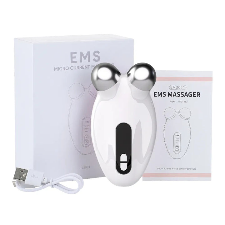 EMS Facial Microcurrent Roller – Face Lifting & Double Chin Remover