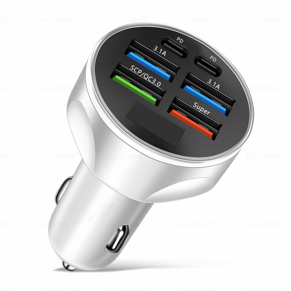 6-in-1 Fast Car Charger Adapter