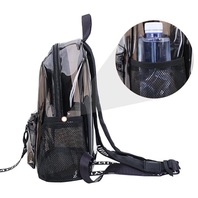 Chic Transparent Jelly Backpack - Waterproof, Fashion-Forward PVC Design for Women