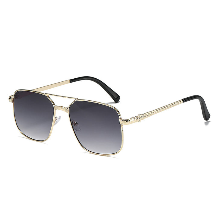 Metal Square Frame Sunglasses