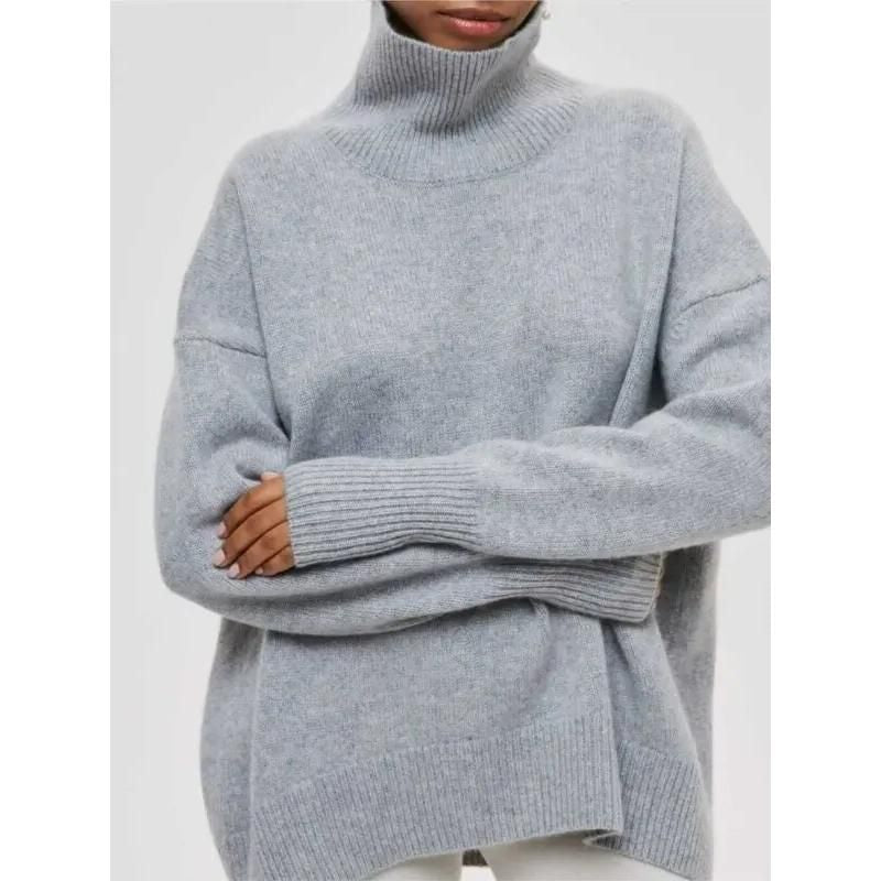 Elegant Autumn-Winter Turtleneck Sweater for Women