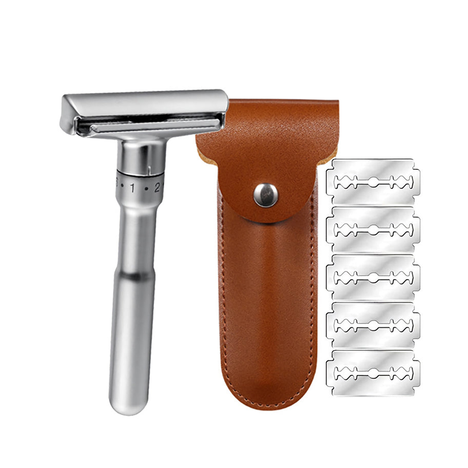 Adjustable Zinc Alloy Safety Razor for Men