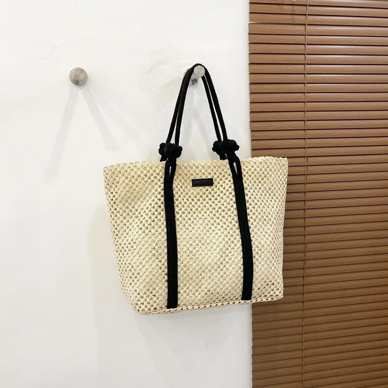 Casual Large Capacity Straw Beach Tote