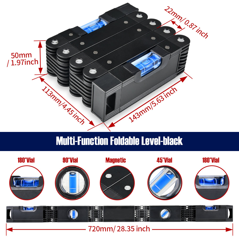 Magnetic Foldable Level Ruler