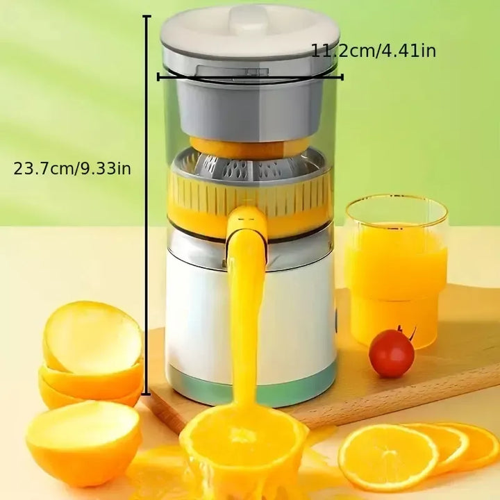 Compact USB Rechargeable Electric Juicer - Stainless Steel Blade, Multi-Fruit Capability, Easy Clean