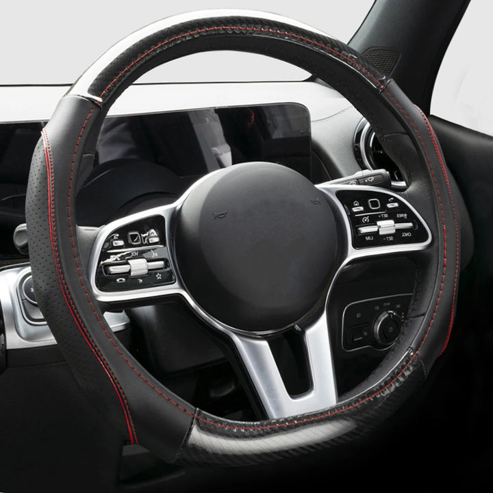 Flat Bottom D-Shape Car Steering Wheel Cover